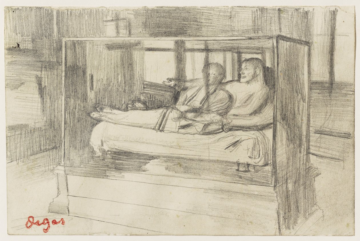 Al Louvre: Il sarcofago etrusco da Edgar Degas
