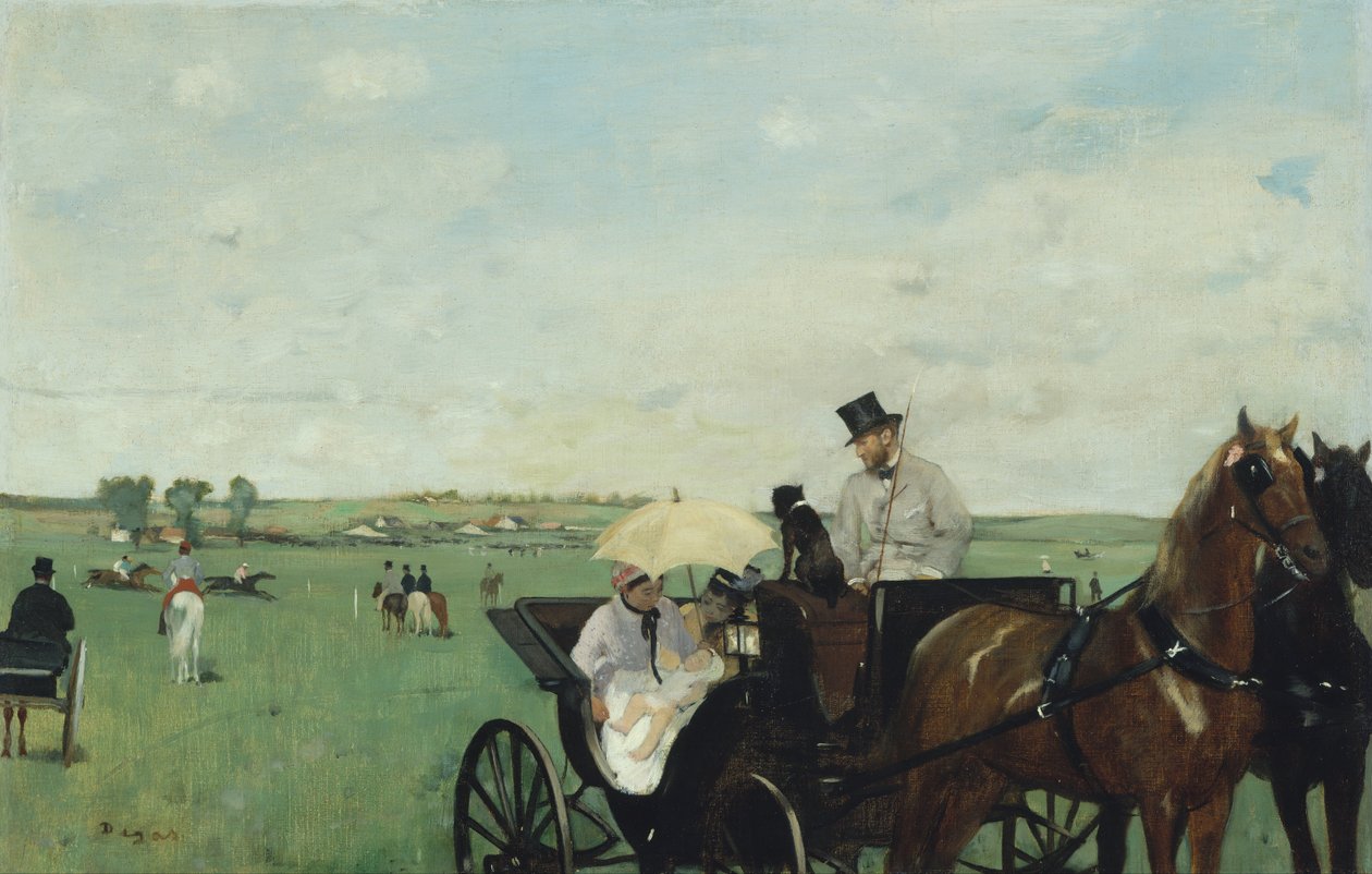 Alle corse in provincia (Aux courses en province) da Edgar Degas