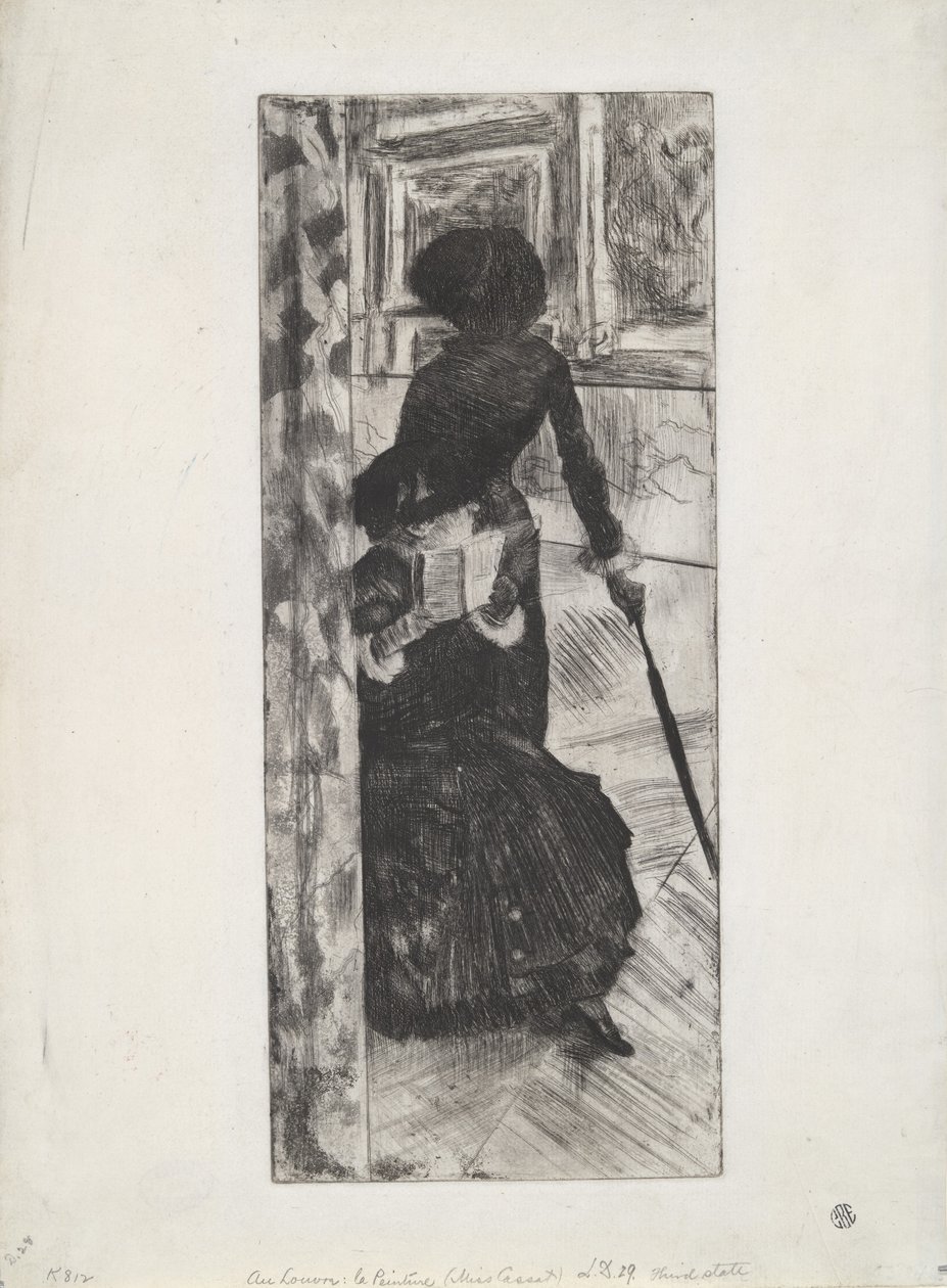 Al Louvre: La pittura (Mary Cassatt) da Edgar Degas