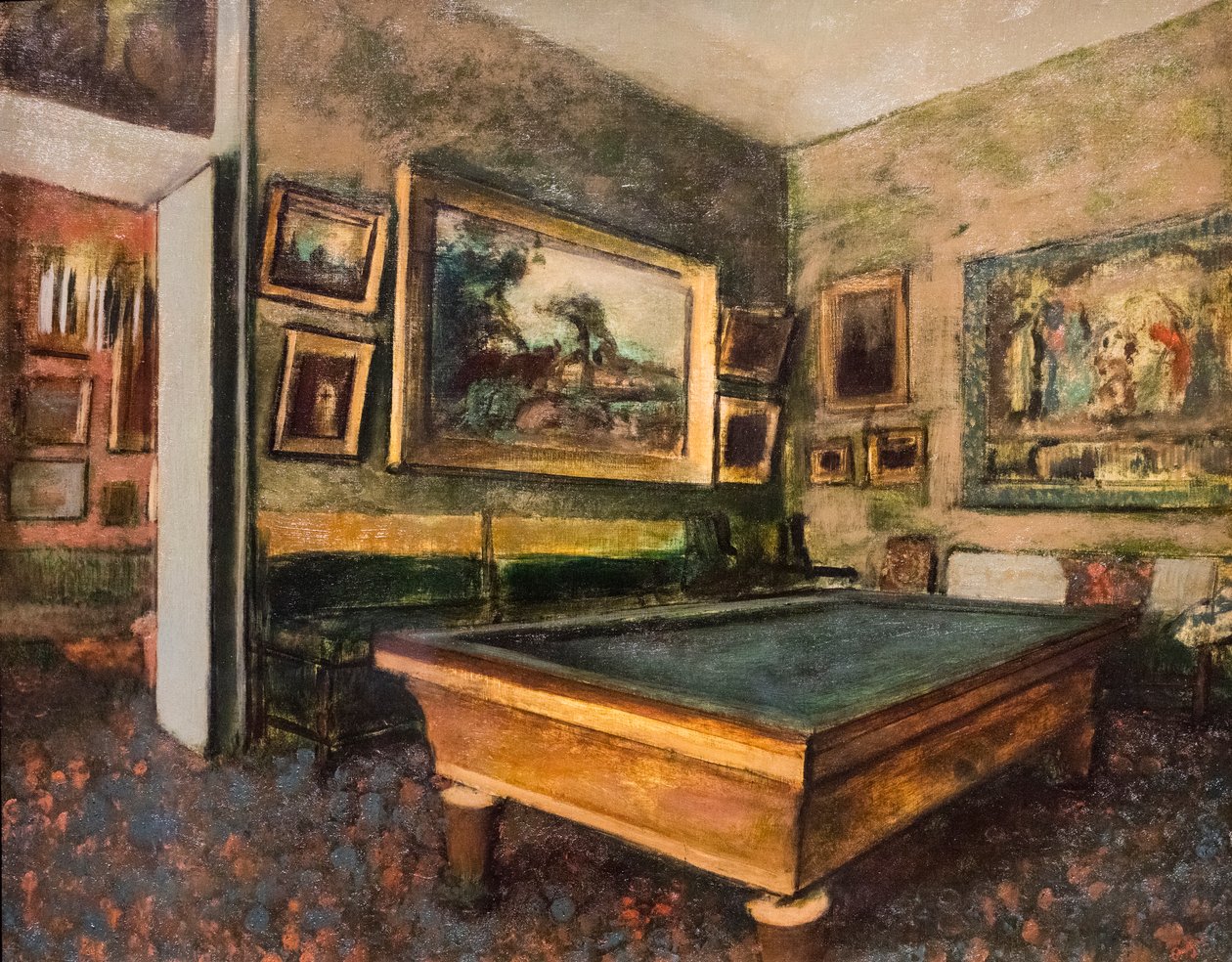 Sala da biliardo da Edgar Degas