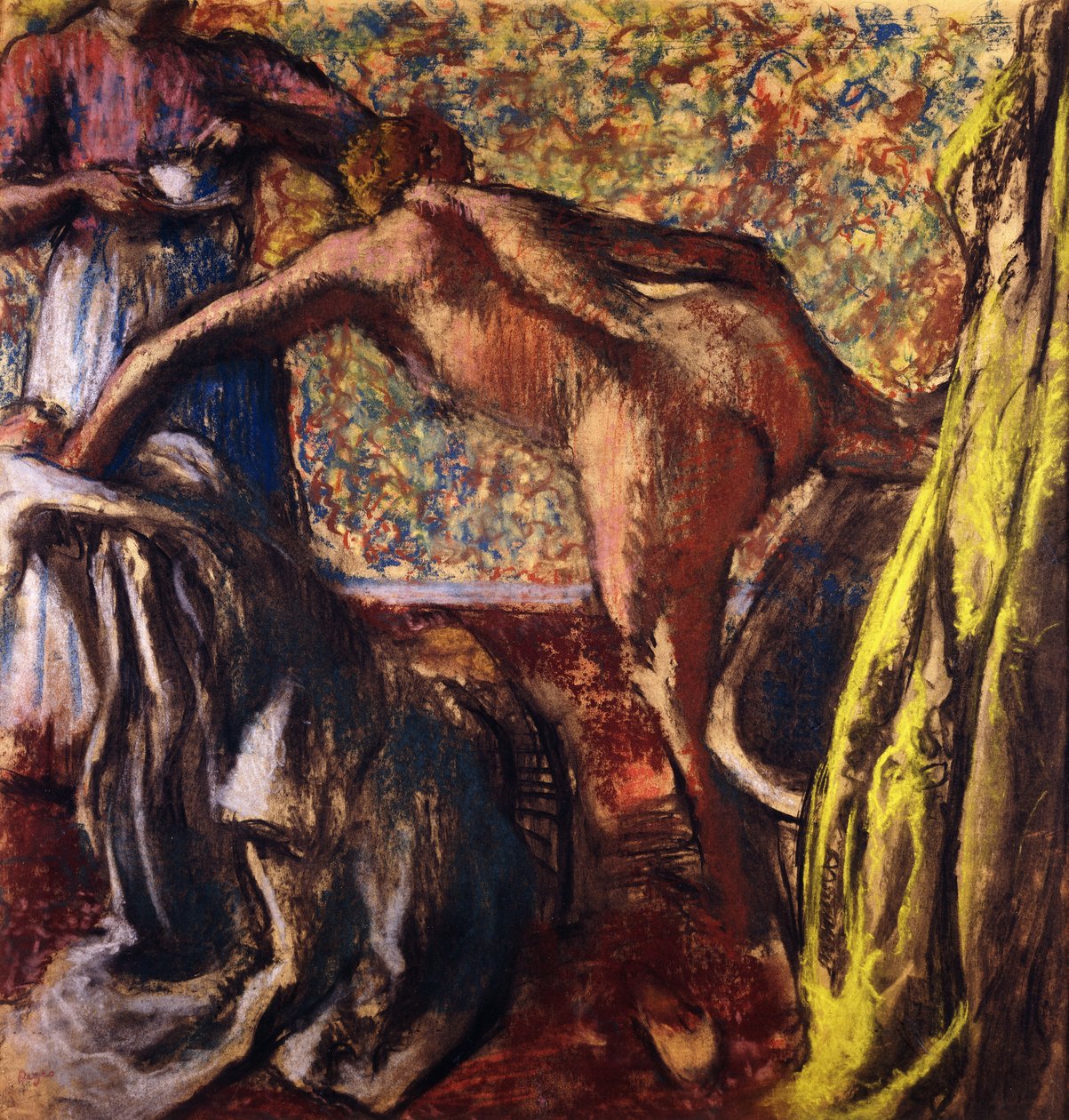 Colazione dopo il bagno; Le Petit Dejeuner apres le Bain, c.1895-98 da Edgar Degas