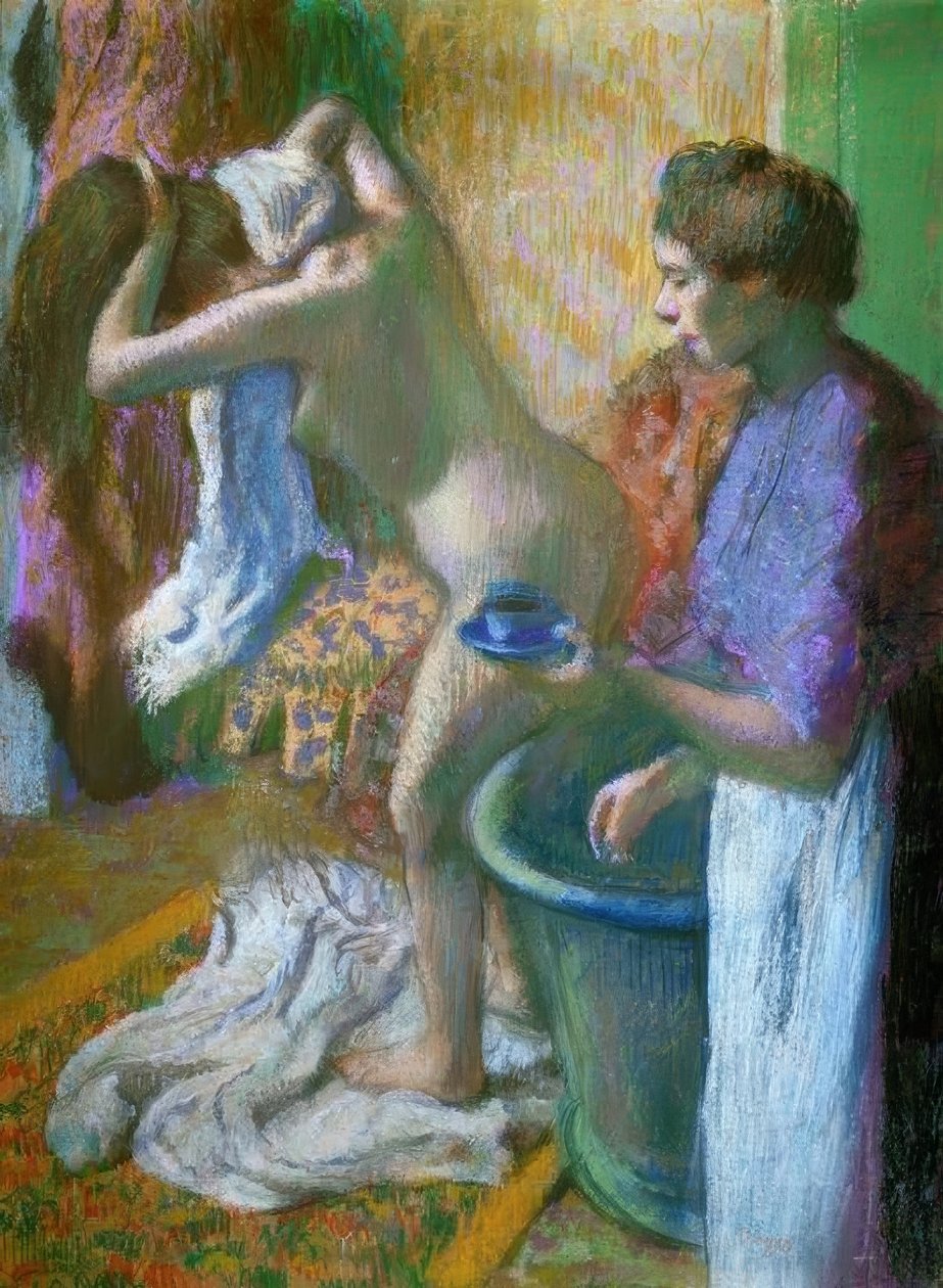 Colazione dopo il bagno da Edgar Degas
