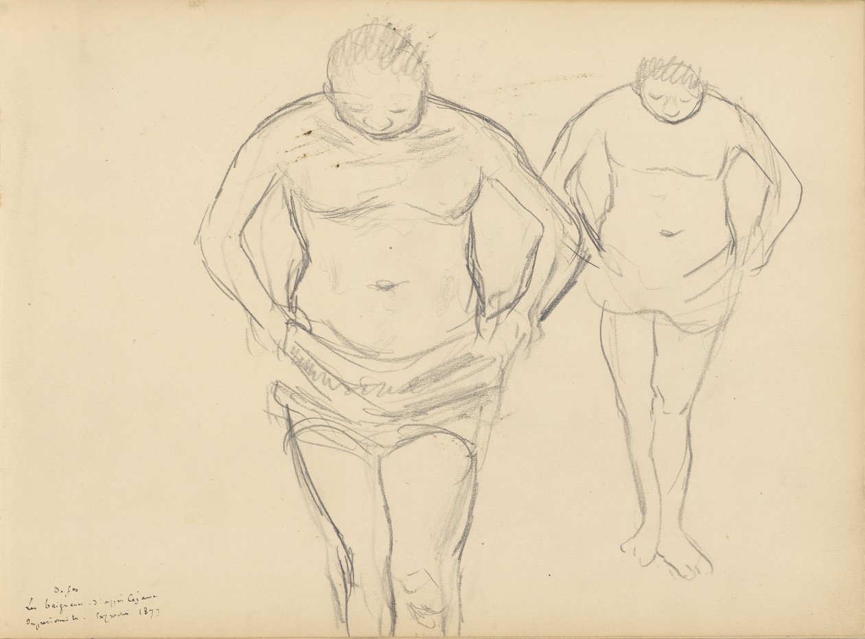 Copie delle Bagnanti di Cézanne da Edgar Degas