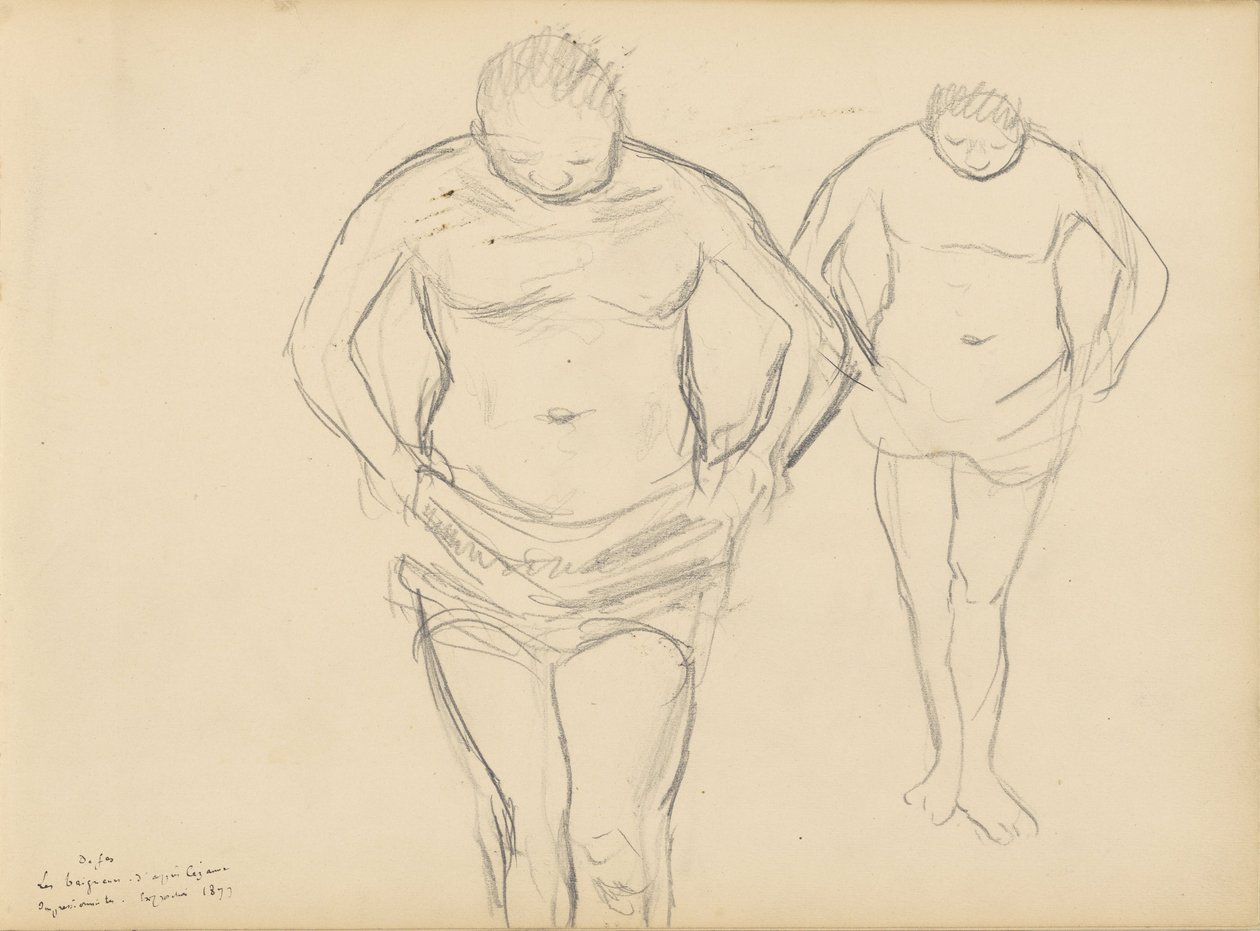 Copie dei Bagnanti di Cézanne da Edgar Degas