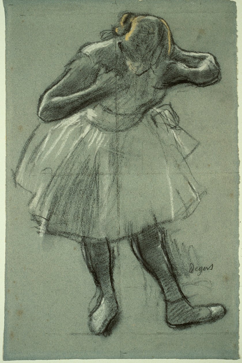 Ballerina che si piega in avanti da Edgar Degas
