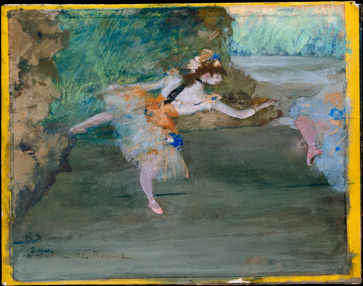 Ballerina sul palcoscenico da Edgar Degas