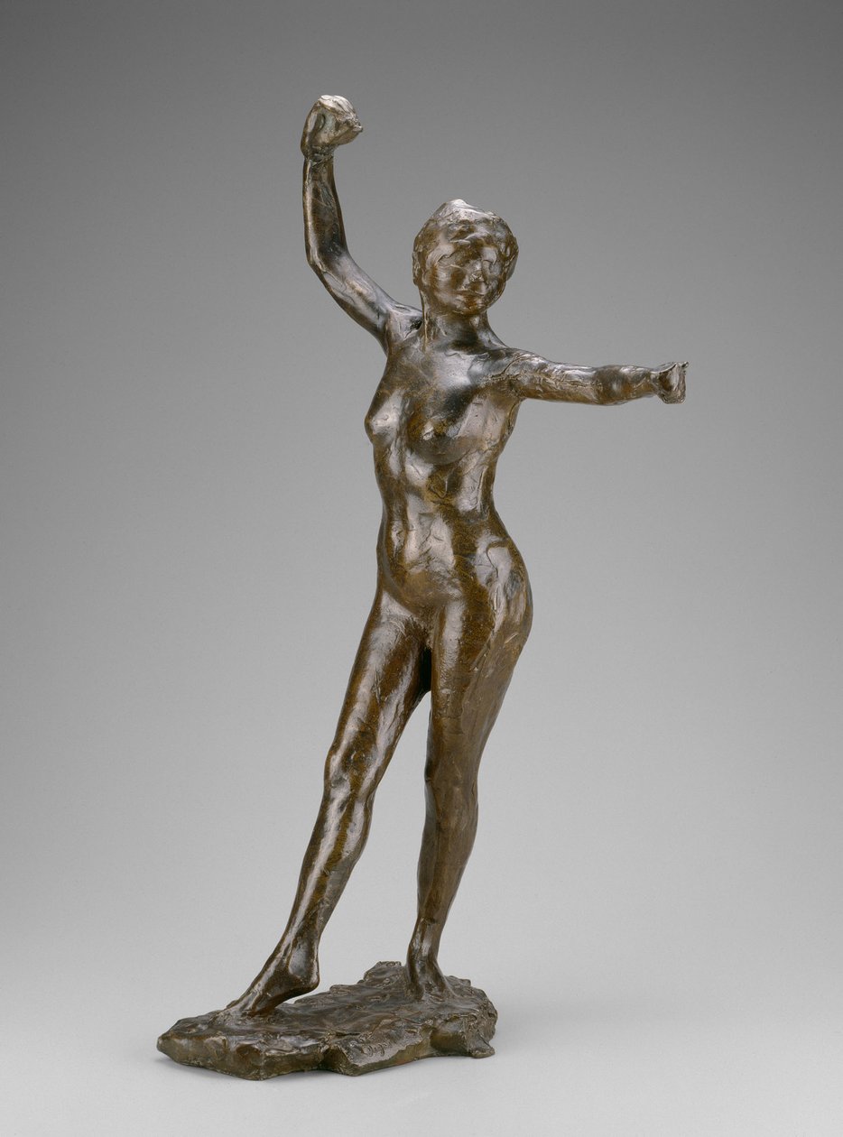 Ballerina pronta a danzare, piede destro in avanti da Edgar Degas