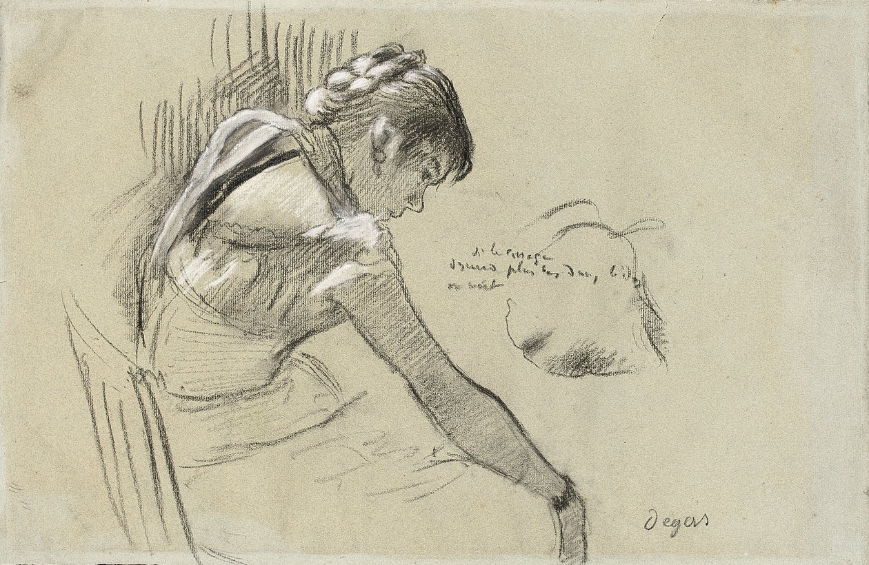 Ballerina a riposo (1879) da Edgar Degas