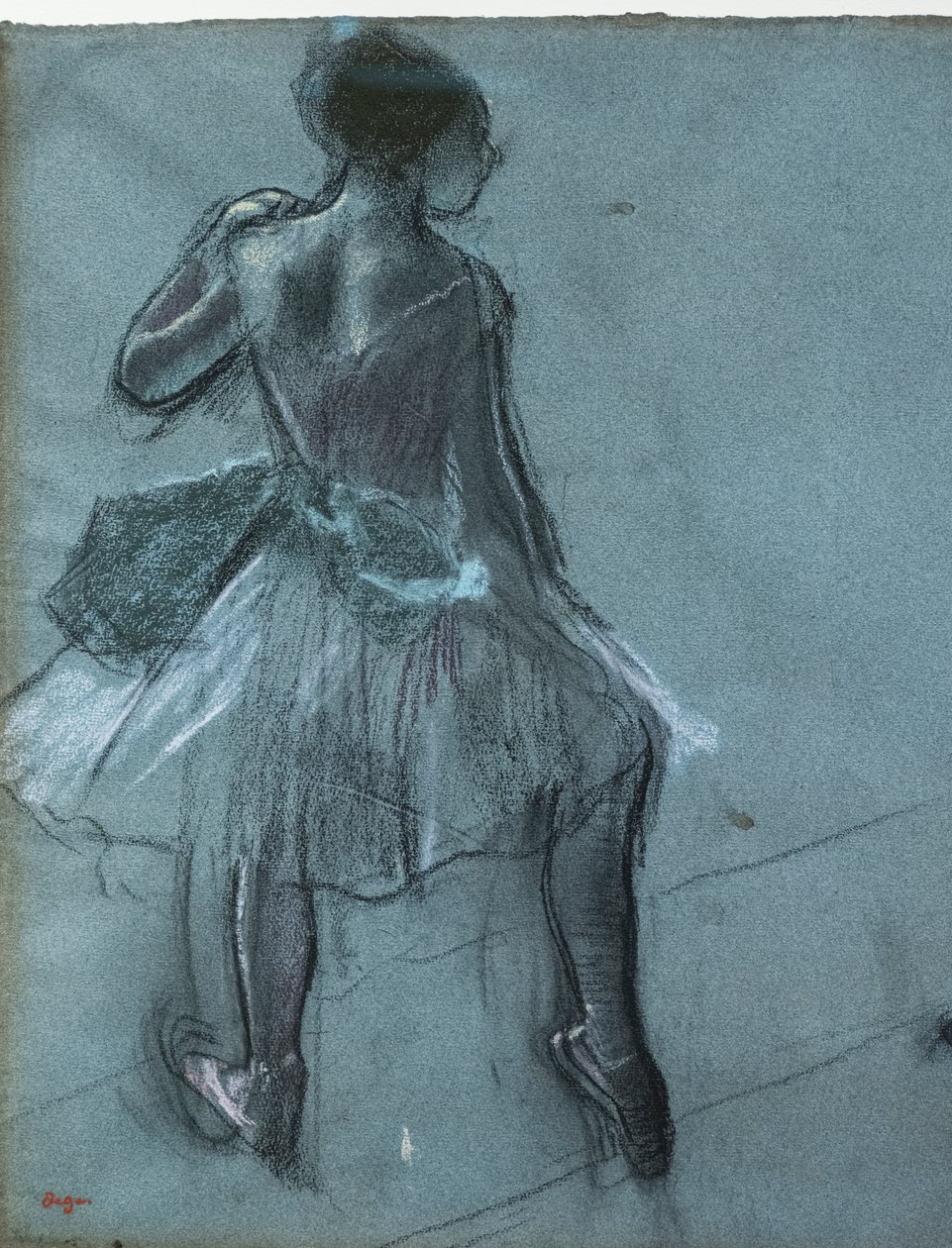 Ballerina di spalle e tre studi di piedi (dettaglio) da Edgar Degas