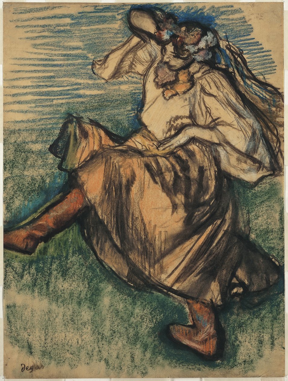 Ballerina in abito ucraino da Edgar Degas
