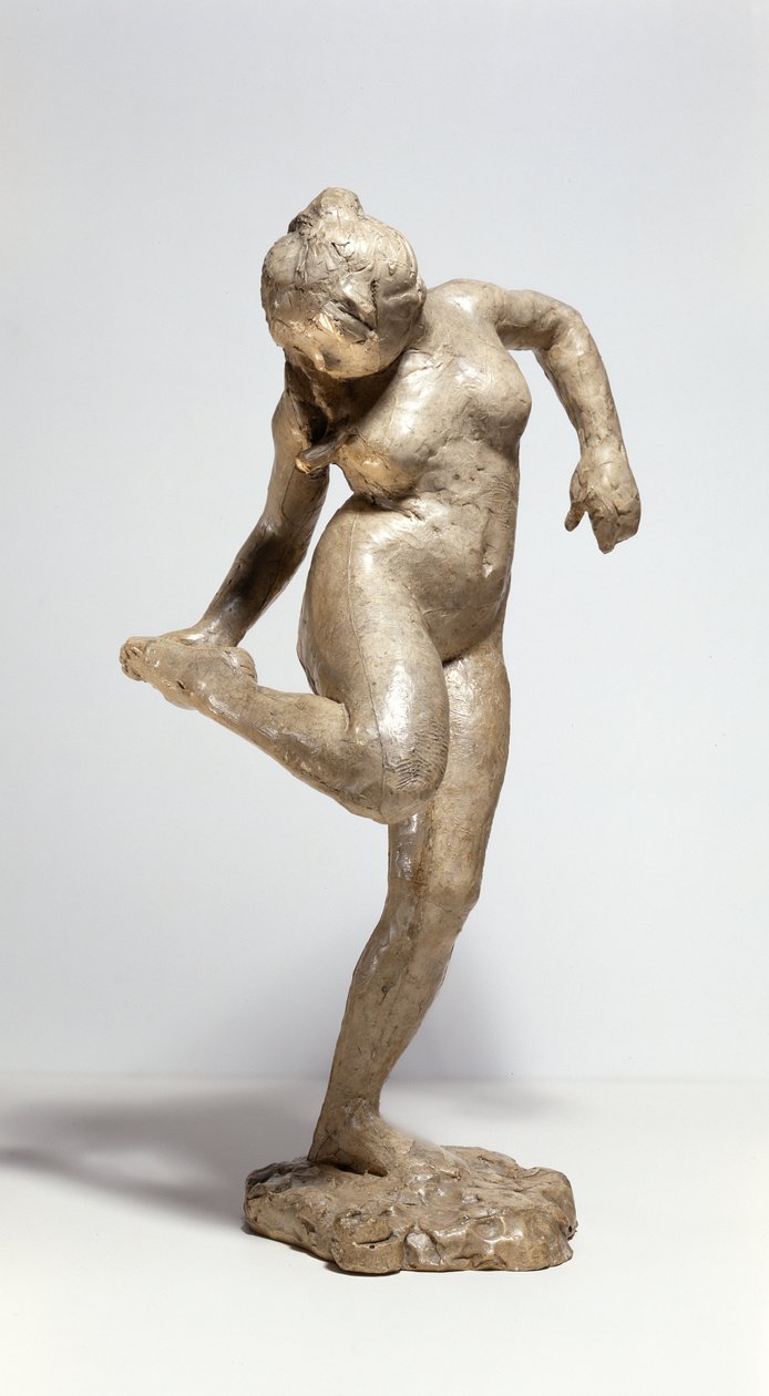 Ballerina che guarda la pianta del suo piede (gesso) da Edgar Degas