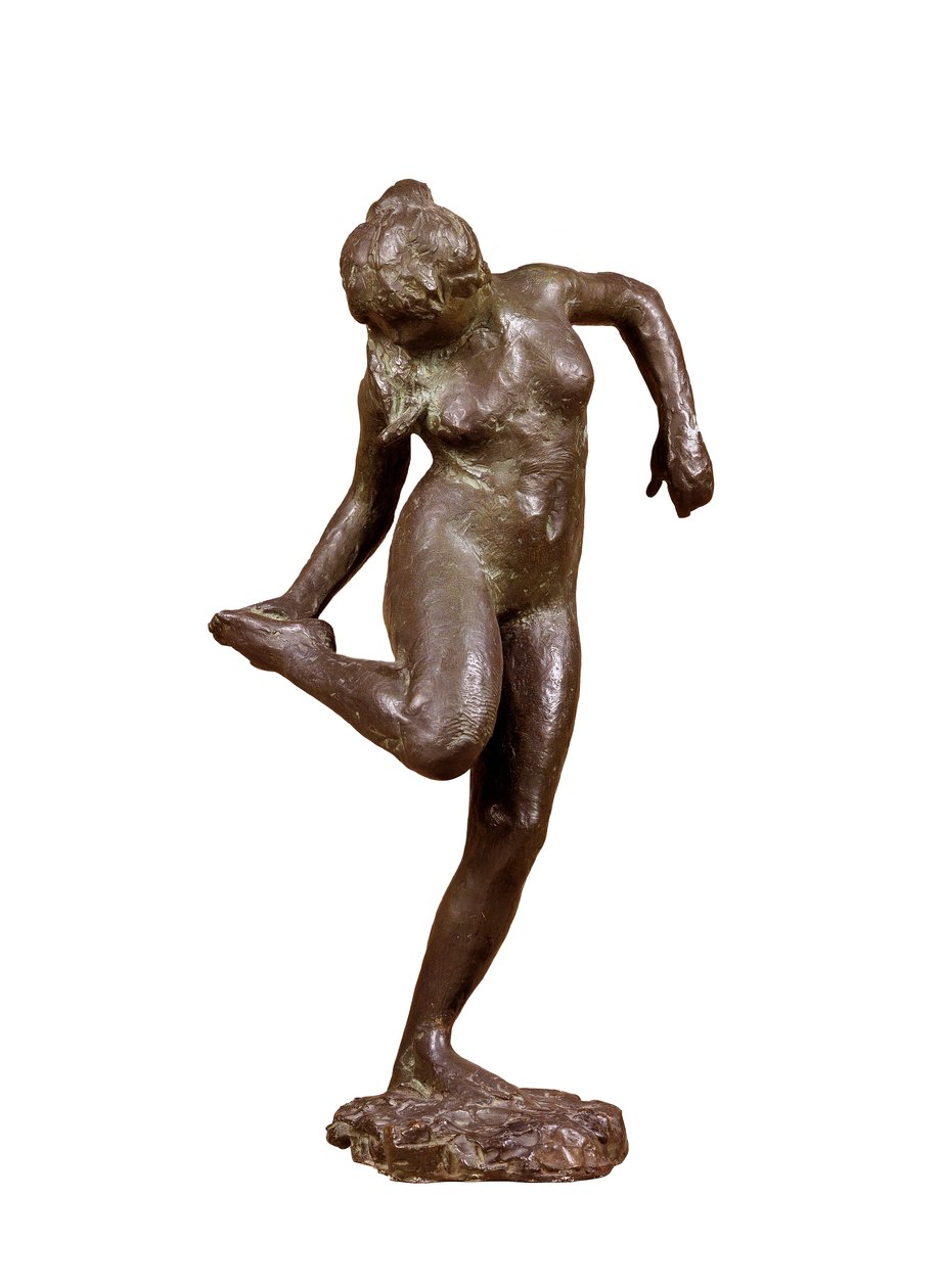 Ballerina che guarda la pianta del suo piede destro, c. 1890 da Edgar Degas
