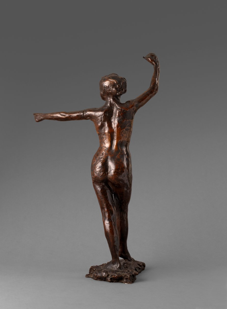 Ballerina pronta a danzare, piede destro in avanti, Prèparation à la danse, pied droit en avant, 1895-1901 da Edgar Degas