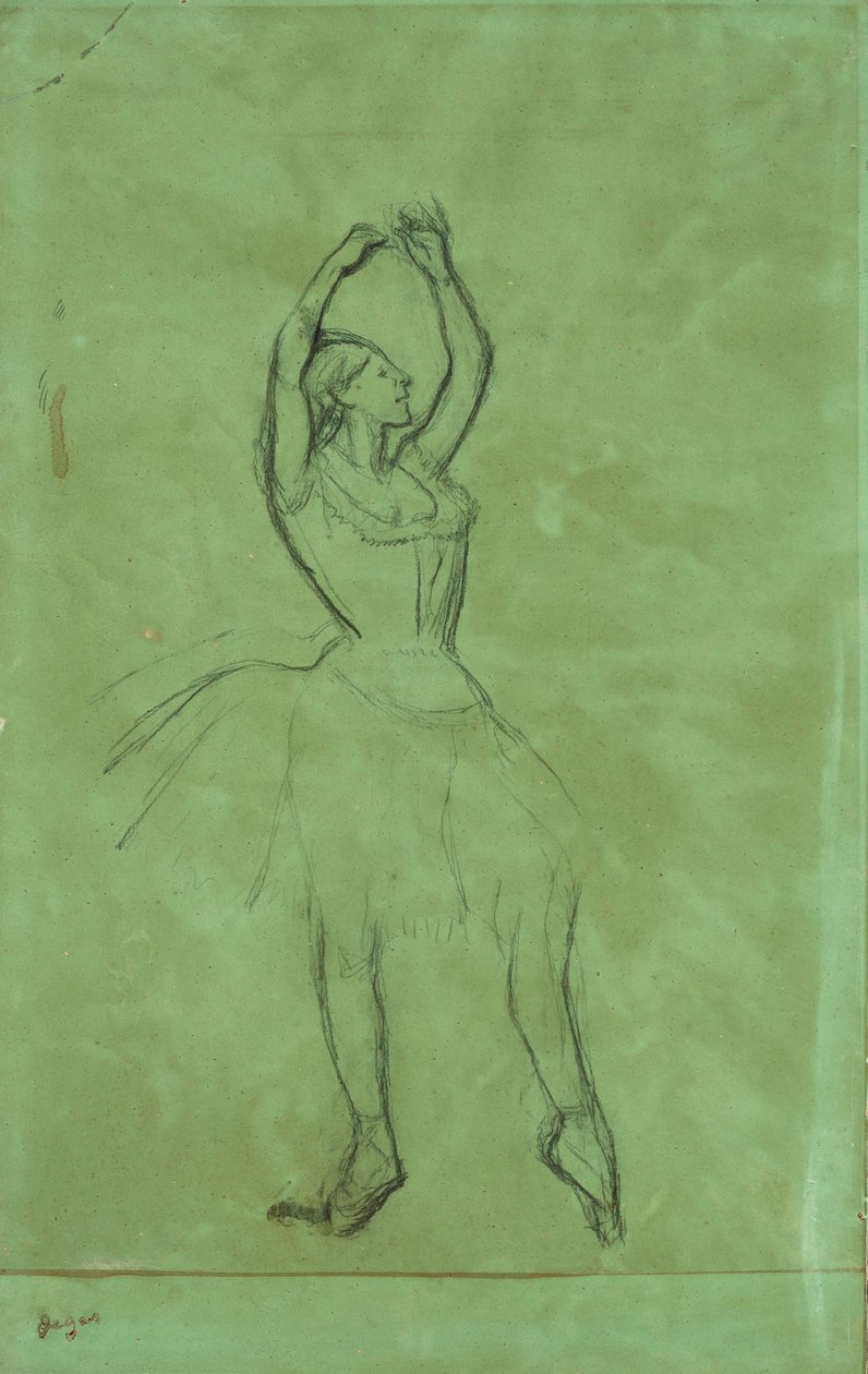 Ballerina con le braccia alzate da Edgar Degas