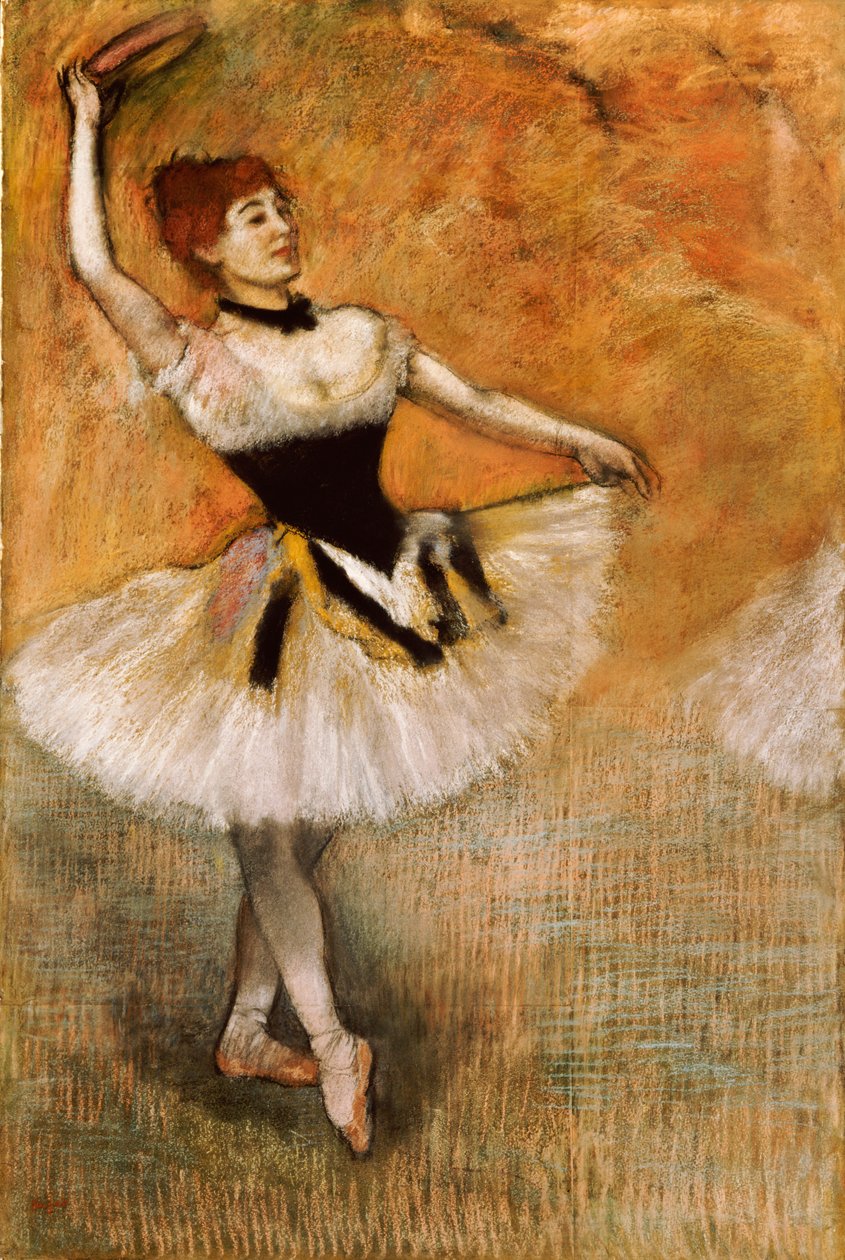 Ballerina con Tamburello, 1882 da Edgar Degas