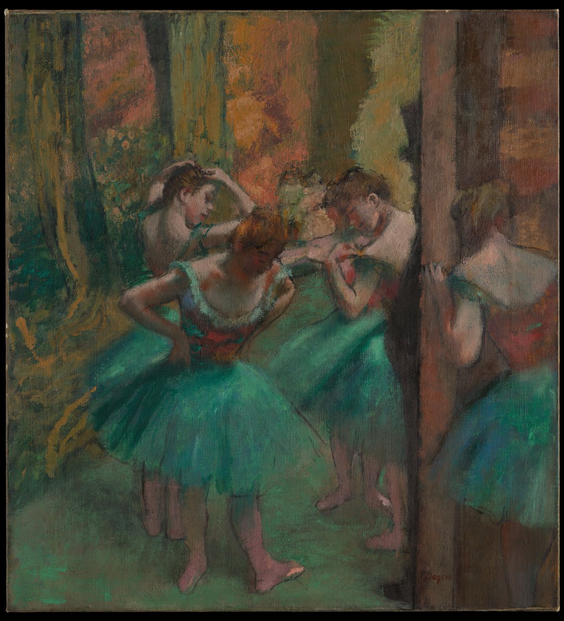 Ballerini, rosa e verde da Edgar Degas