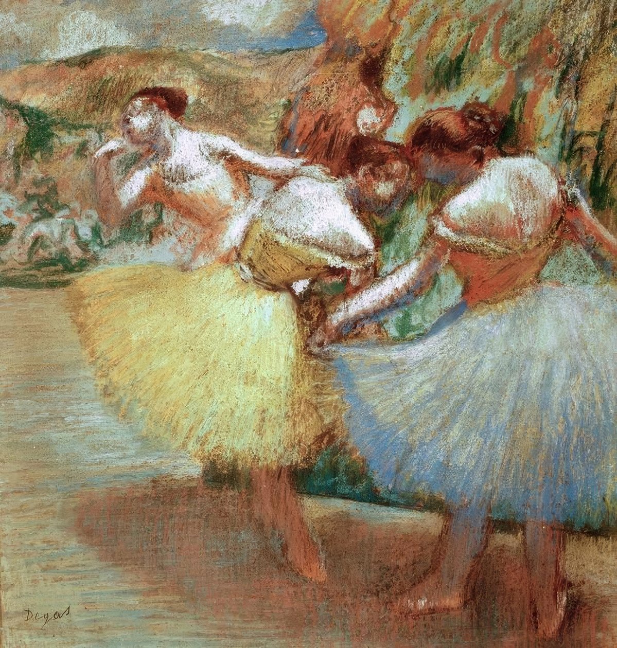 Tre ballerine da Edgar Degas