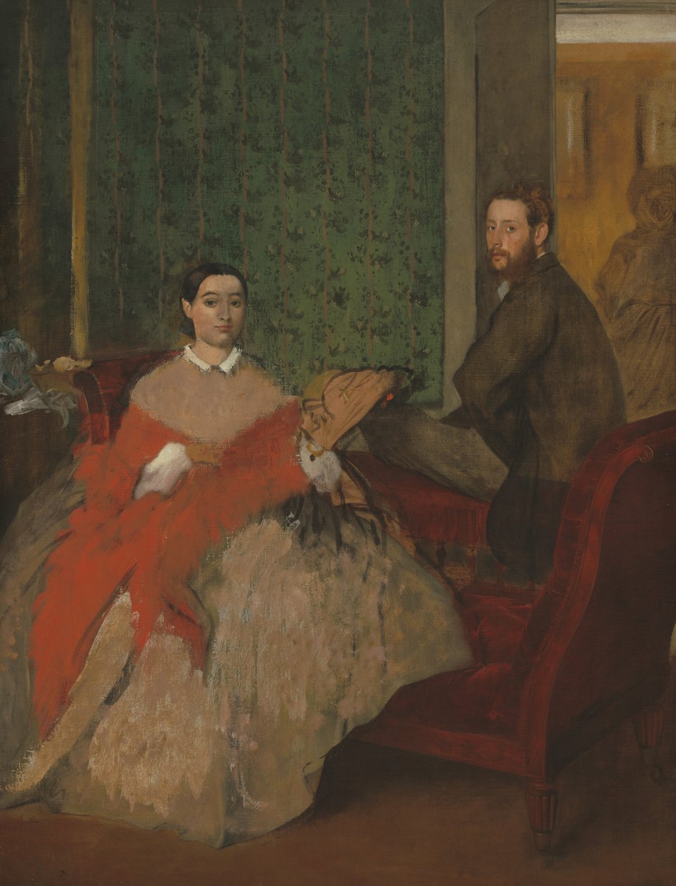 Edmondo e Thérèse Morbilli, c. 1865 da Edgar Degas