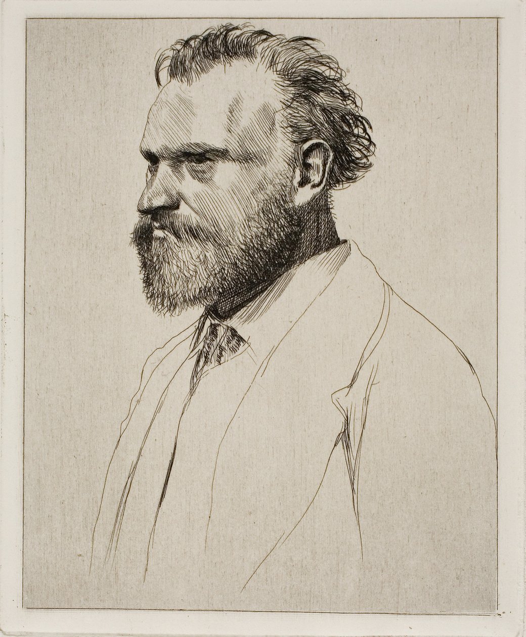 Edouard Manet, ritratto a mezzo busto da Edgar Degas