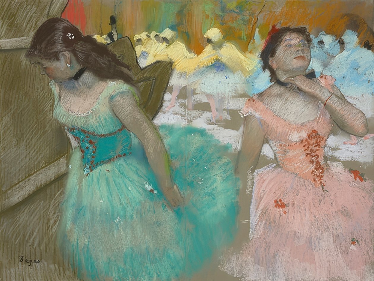 Ingresso dei ballerini mascherati. Circa 1879 da Edgar Degas
