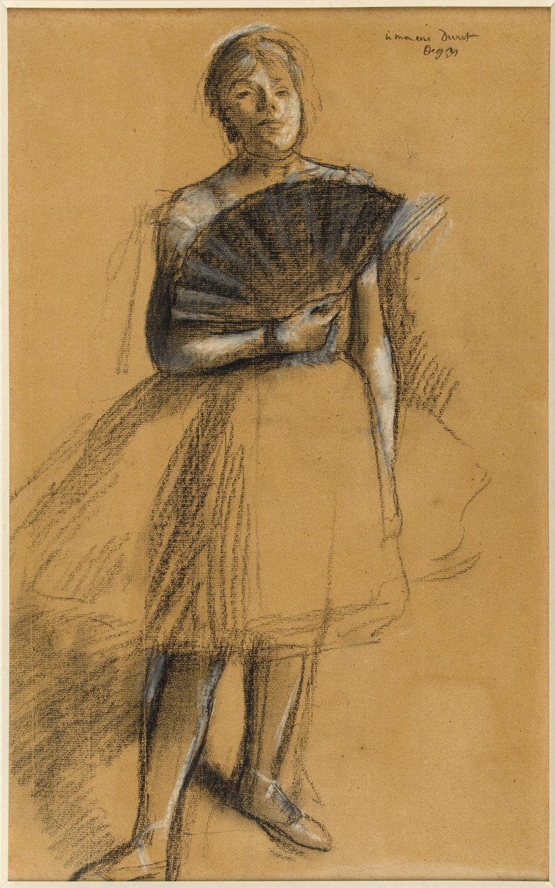 Frau mit Fächer da Edgar Degas