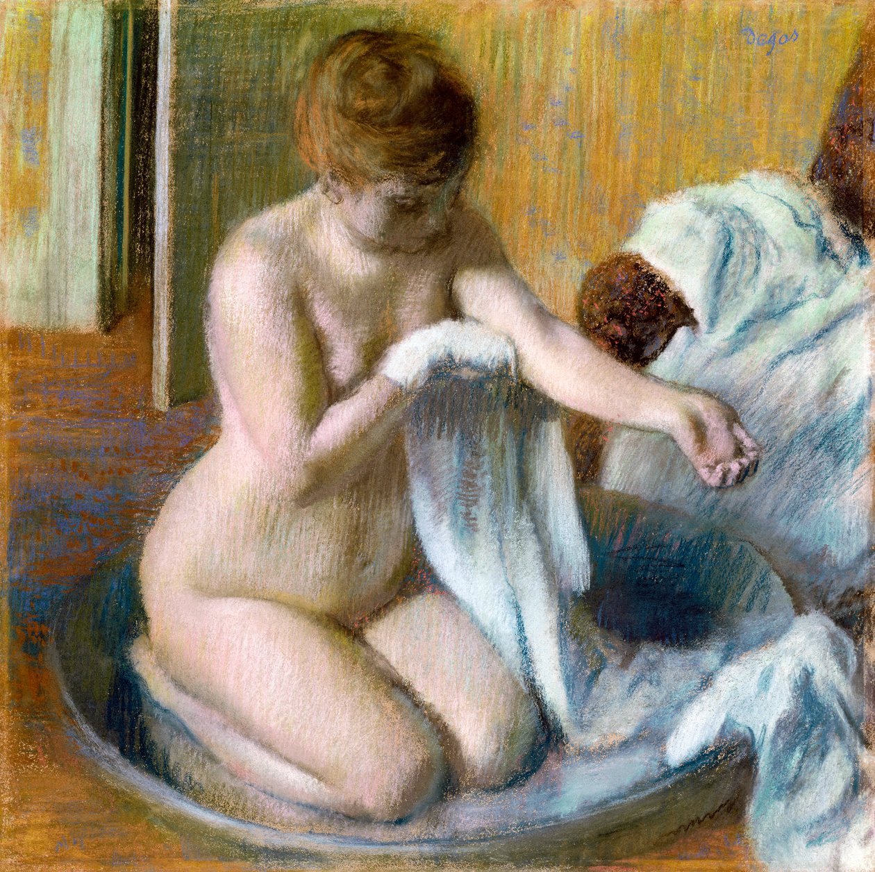 Donna nella vasca, ca. 1883 da Edgar Degas