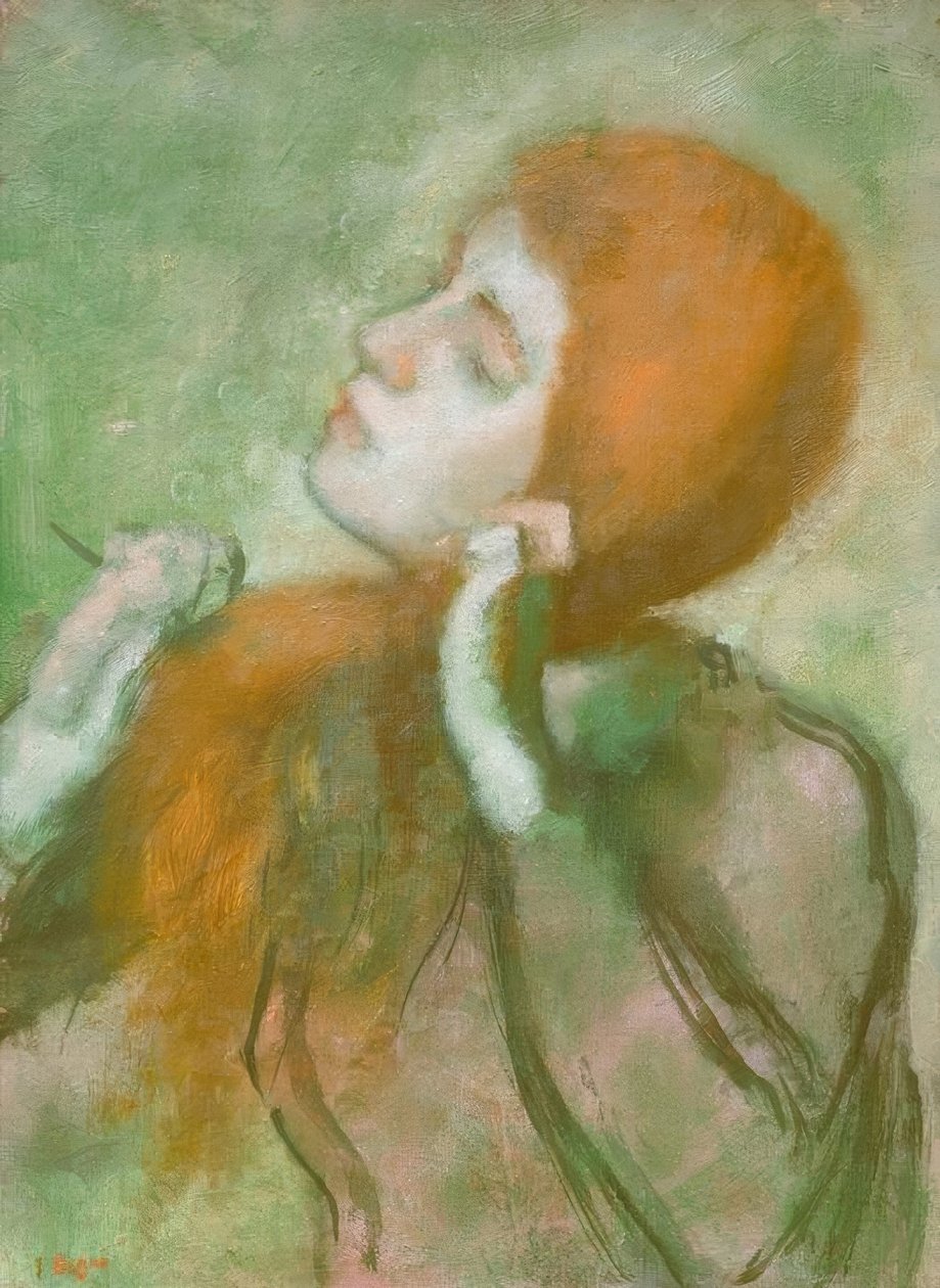 Donna che si pettina da Edgar Degas