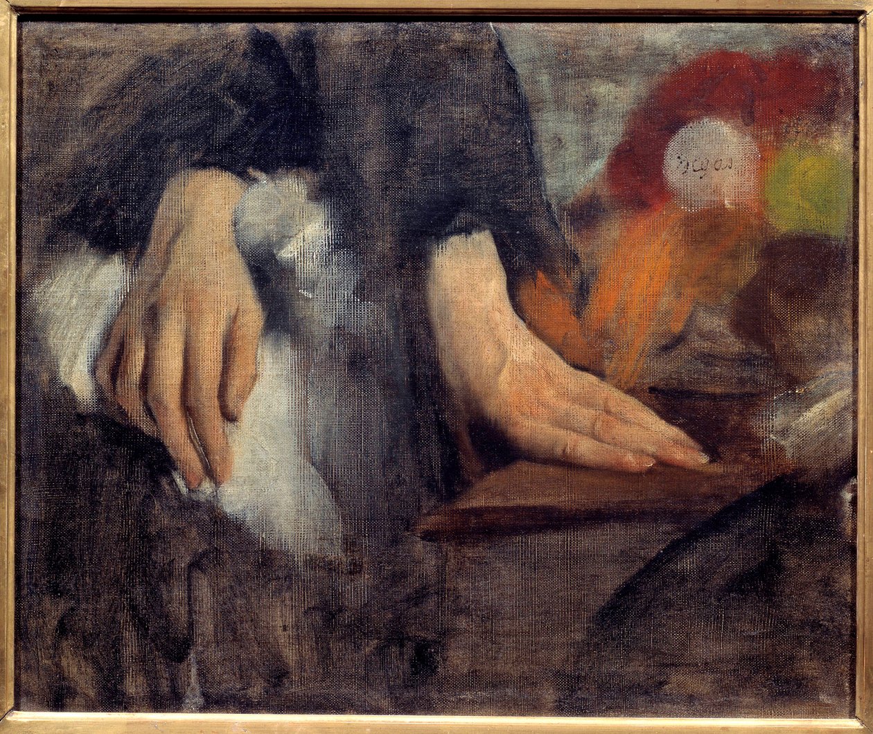 Studio delle mani per la famiglia Bellelli da Edgar Degas