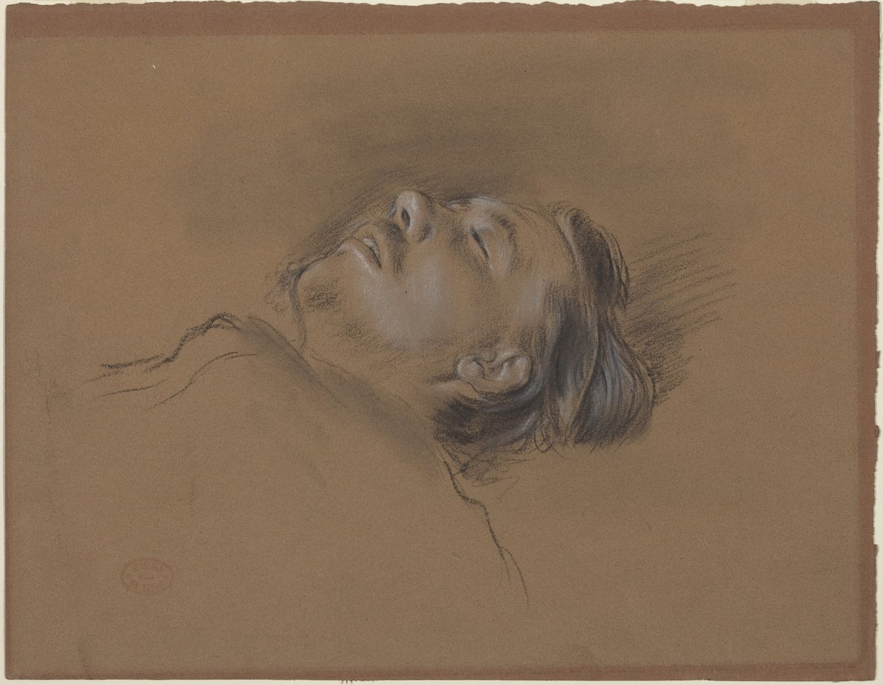 La testa del fantino caduto (bozzetto per “Scena dalla corsa a ostacoli: il fantino caduto”) da Edgar Degas