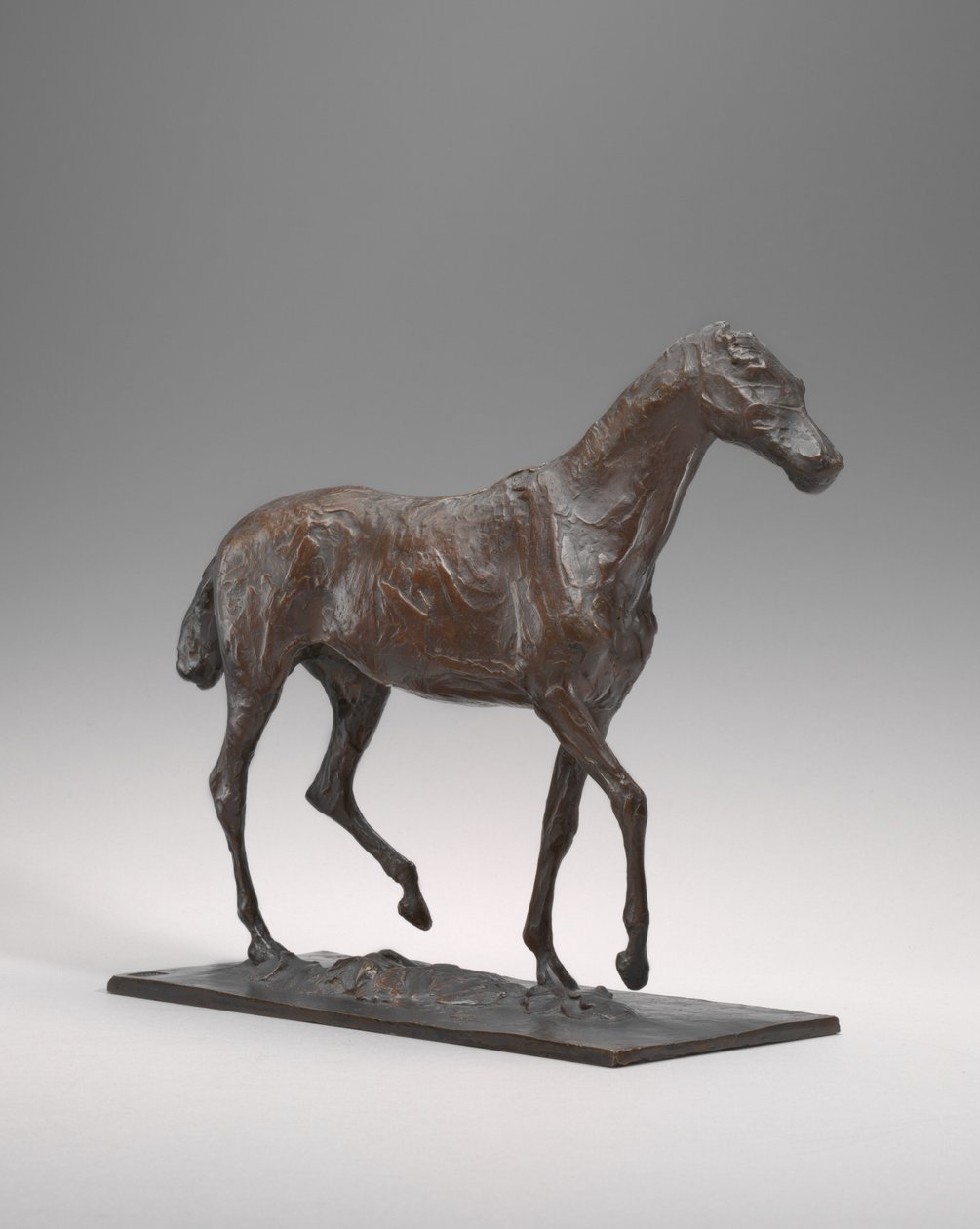 Cavallo che cammina, cera originale probabilmente primi anni 1870, fusione c. 1920-1921 da Edgar Degas