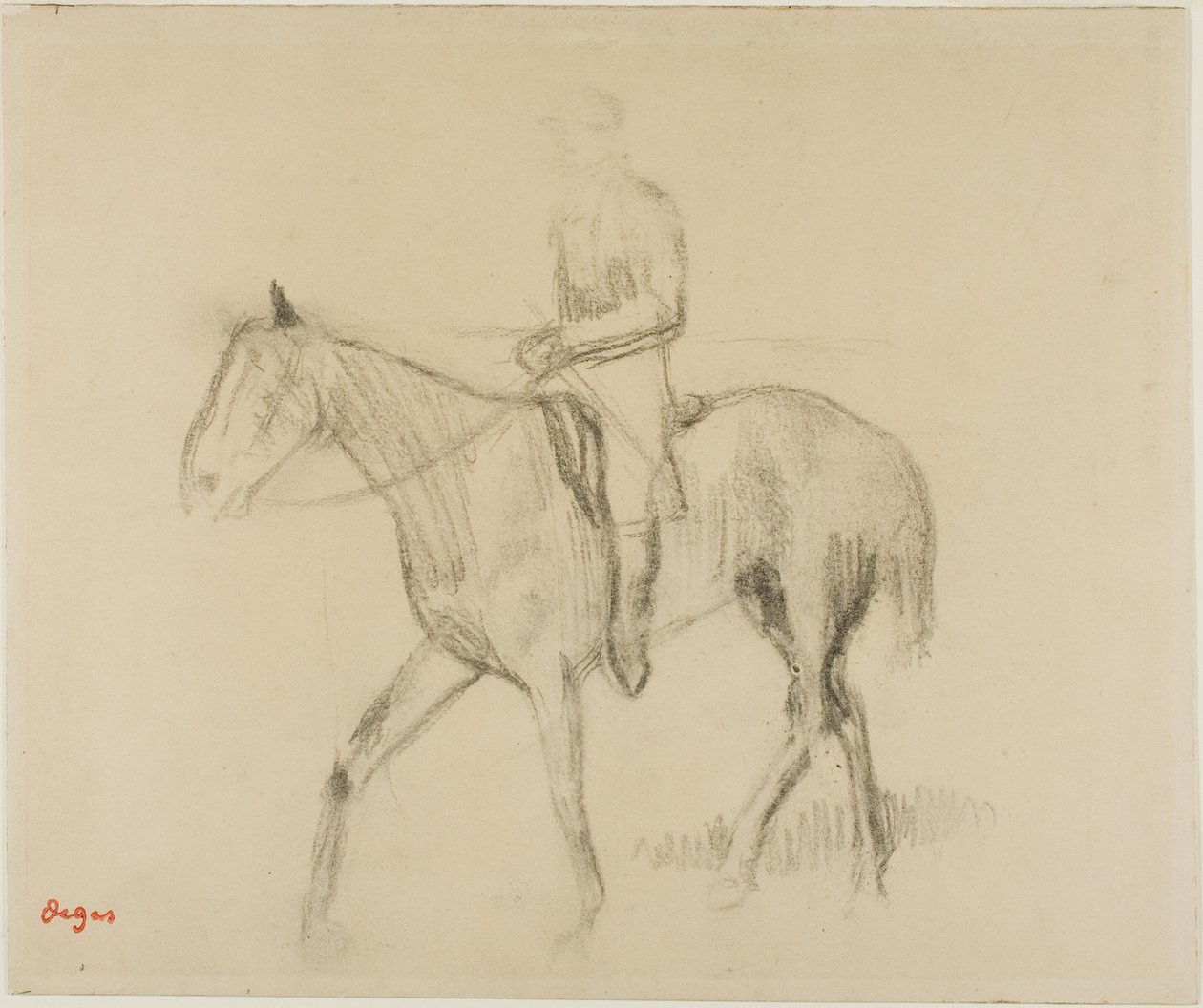 Cavallo e cavaliere da Edgar Degas