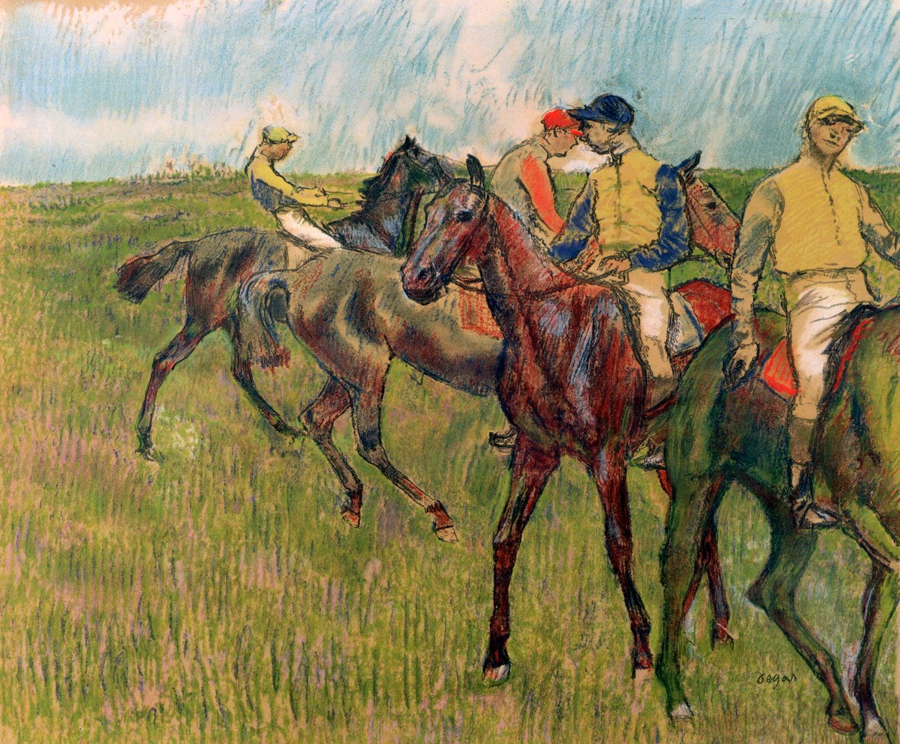 Cavalli con fantini da Edgar Degas