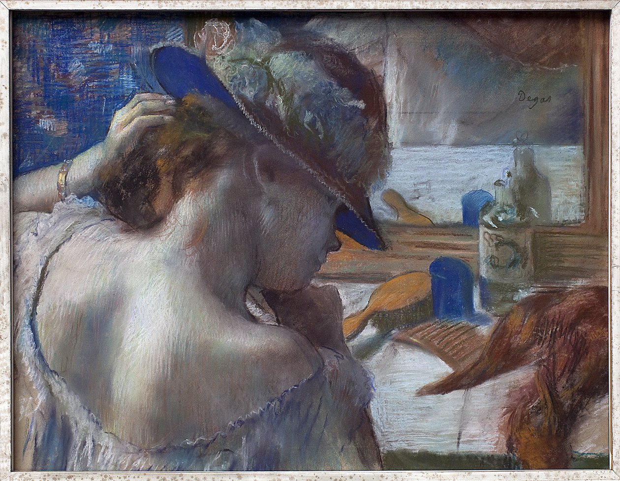 Davanti allo specchio da Edgar Degas