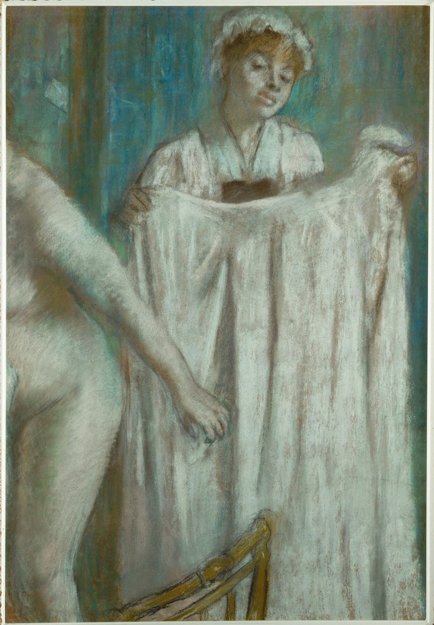 La Toilette apres le bain (pastello su carta) da Edgar Degas