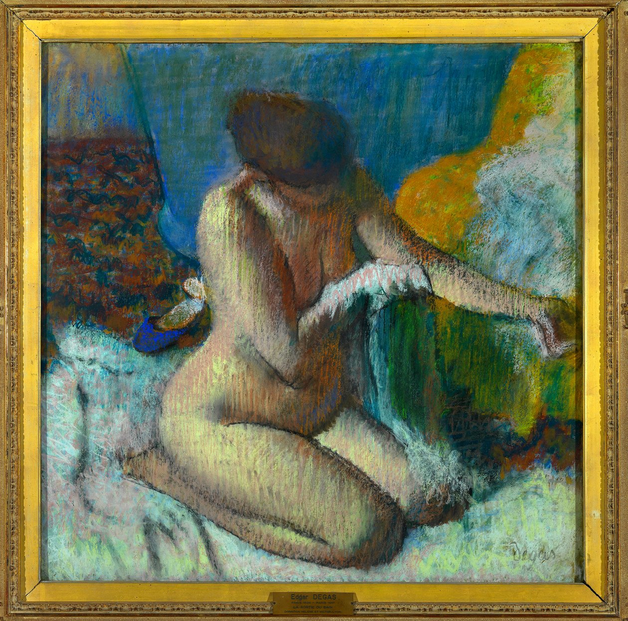 La sortie du bain (pastello di Edgar Degas) da Edgar Degas