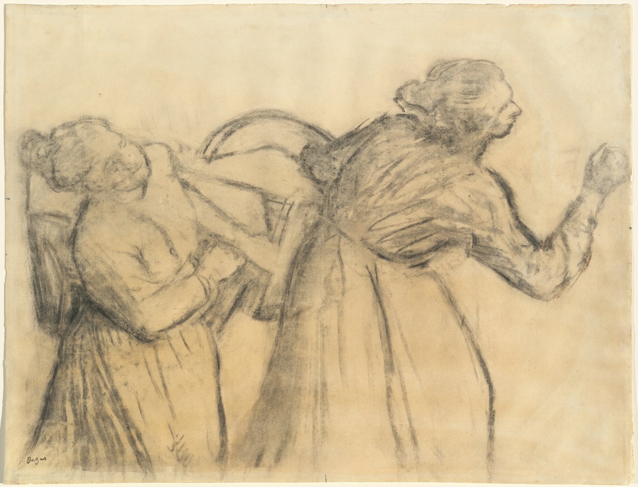 Lavandaia che porta il bucato da Edgar Degas