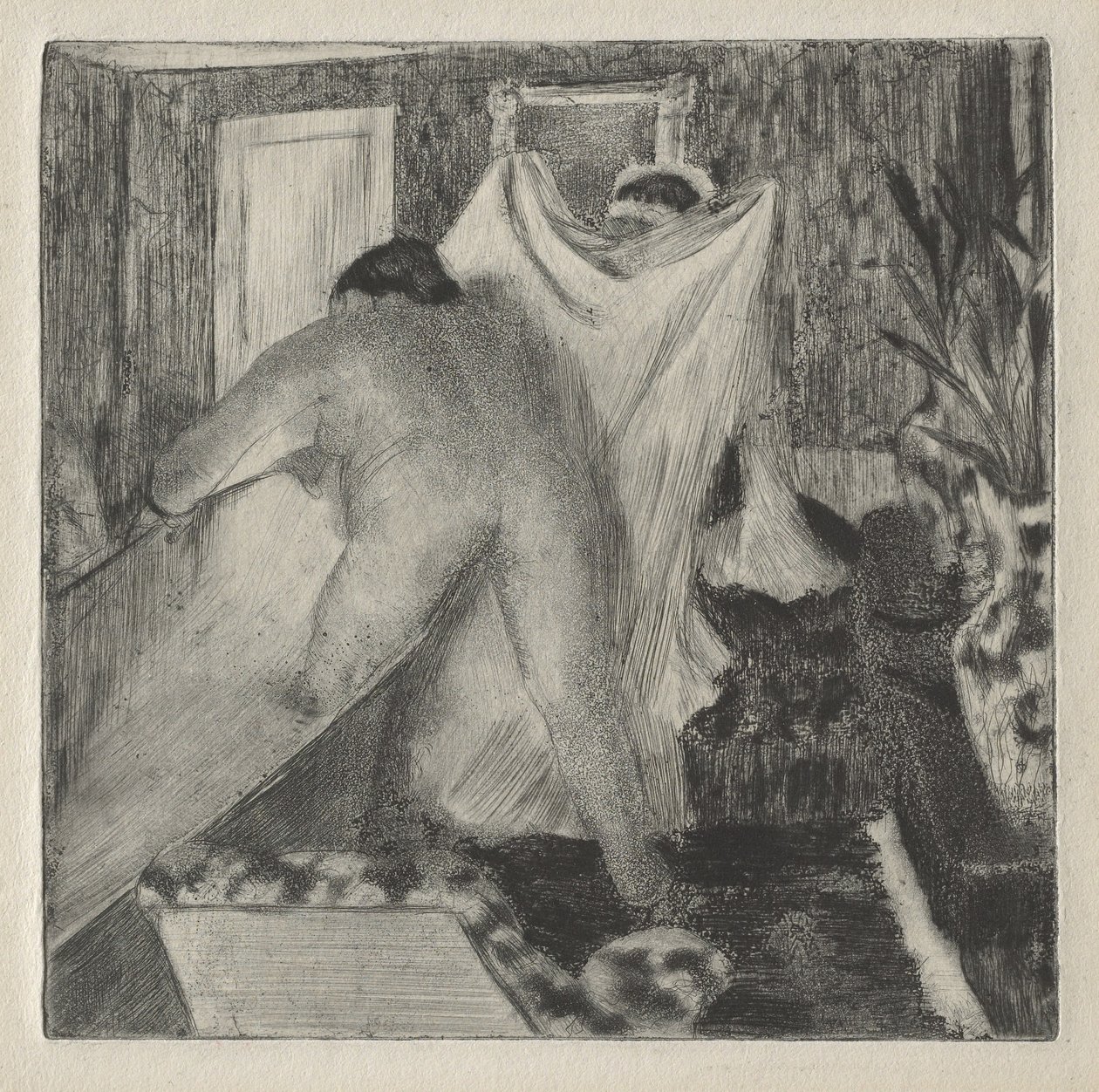 Uscendo dal bagno, c.1878-80 da Edgar Degas