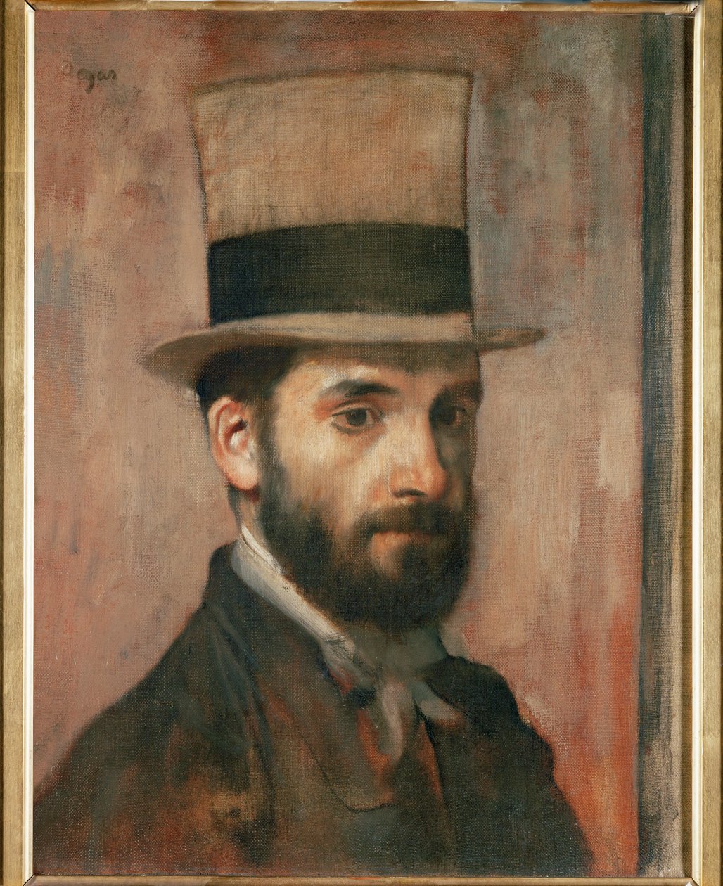 Leon Bonnat, pittore (olio su tela) da Edgar Degas
