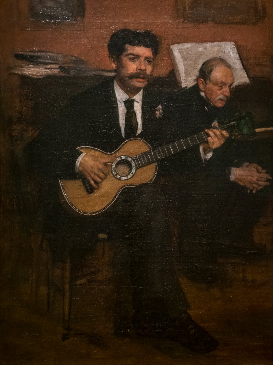Lorenzo Pagans e Augustus De Gas. Intorno al 1871-72 da Edgar Degas