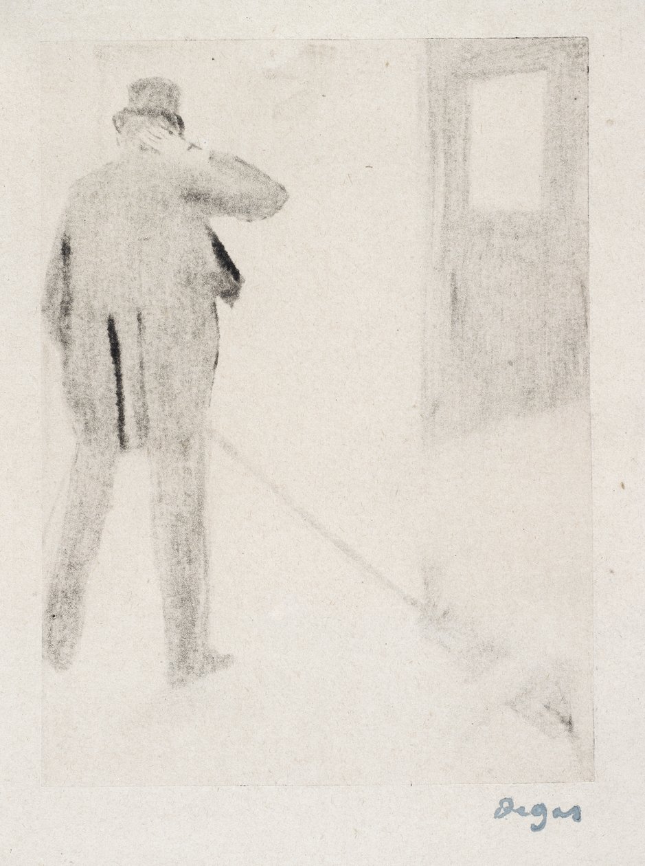 Ludovic Halévy dietro le quinte, c.1880-83 da Edgar Degas