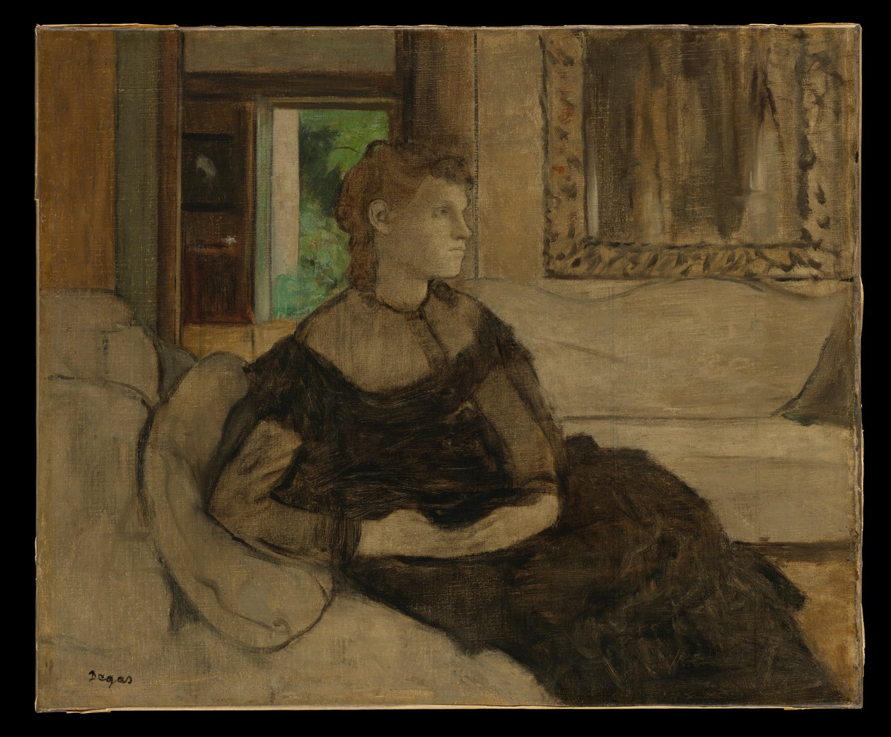 La signora Théodore Gobillard (Yves Morisot, 1838–1893) da Edgar Degas