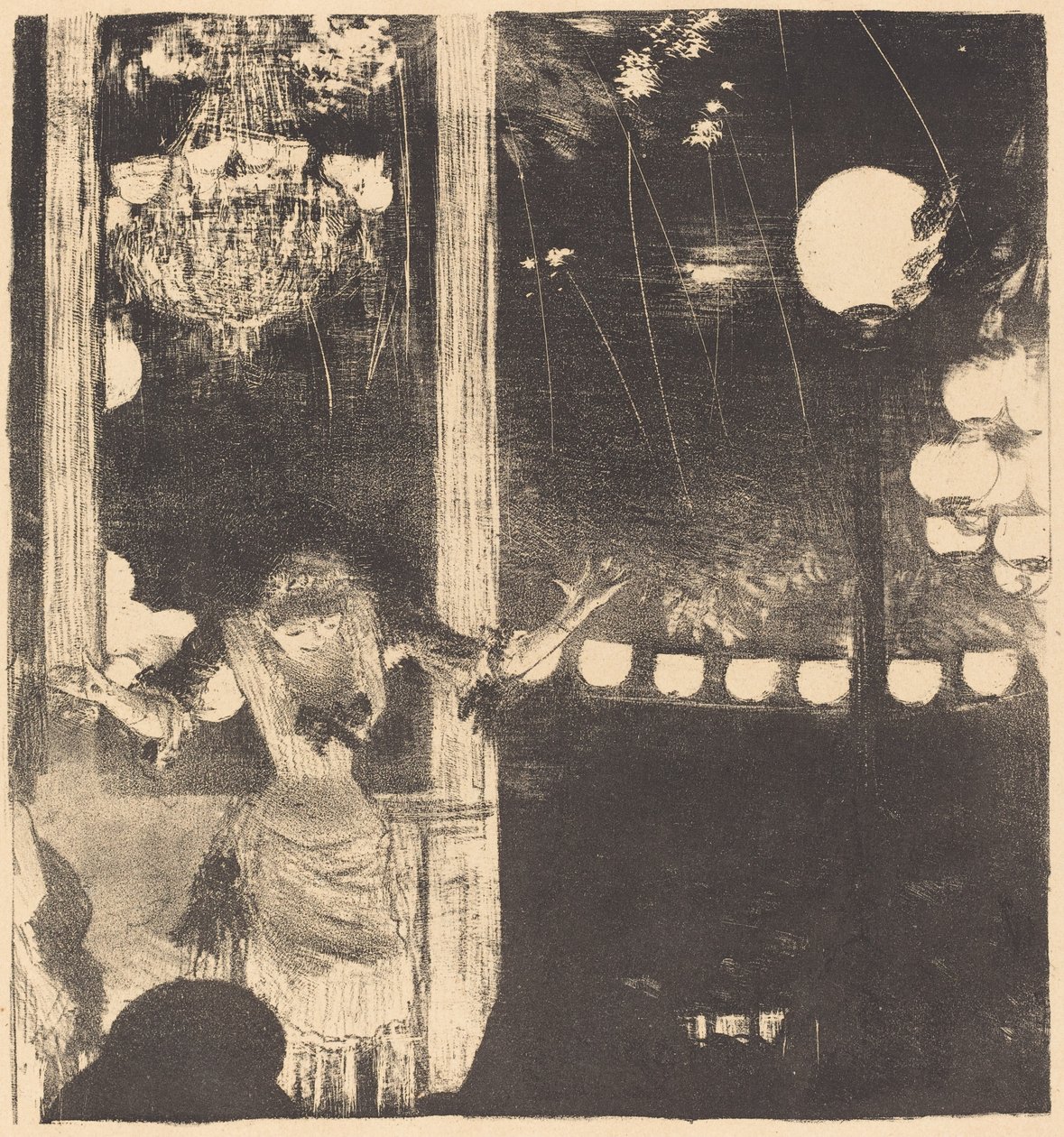 Mademoiselle Bécat al Café des Ambassadeurs Aux Ambassadeurs: Mlle Bécat da Edgar Degas