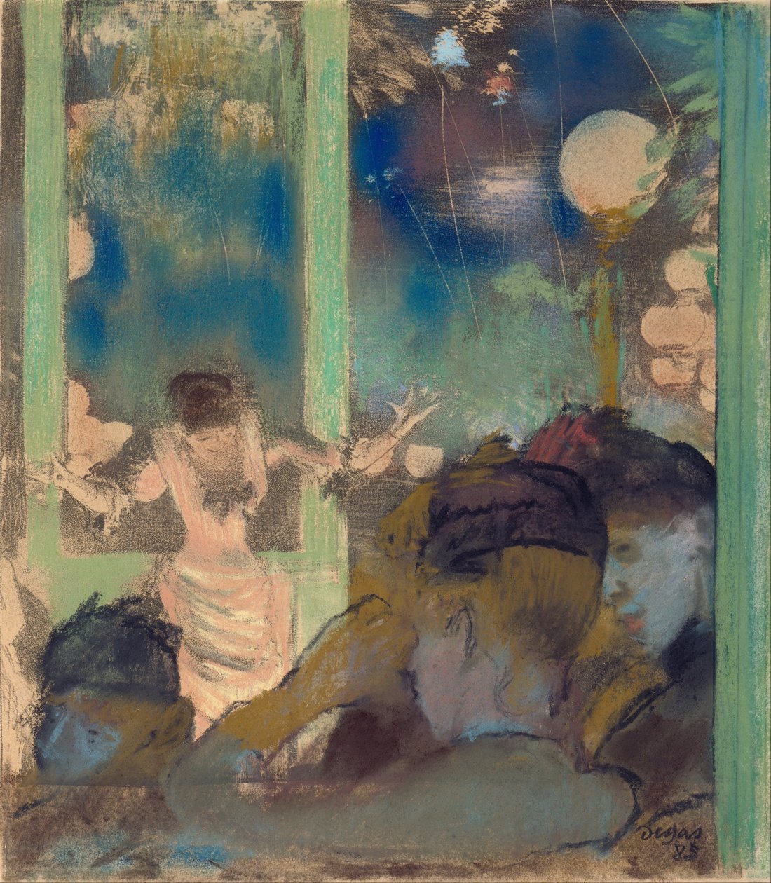 Mademoiselle Bécat al Café des Ambassadeurs da Edgar Degas