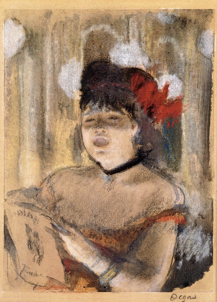 Mademoiselle Dumay, cantante, c.1879 da Edgar Degas