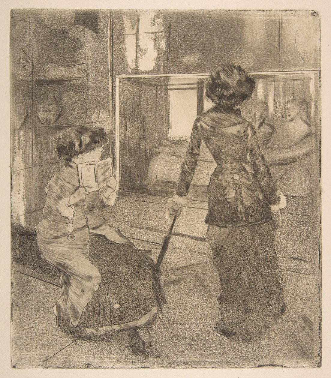 Mary Cassatt al Louvre: La galleria etrusca da Edgar Degas