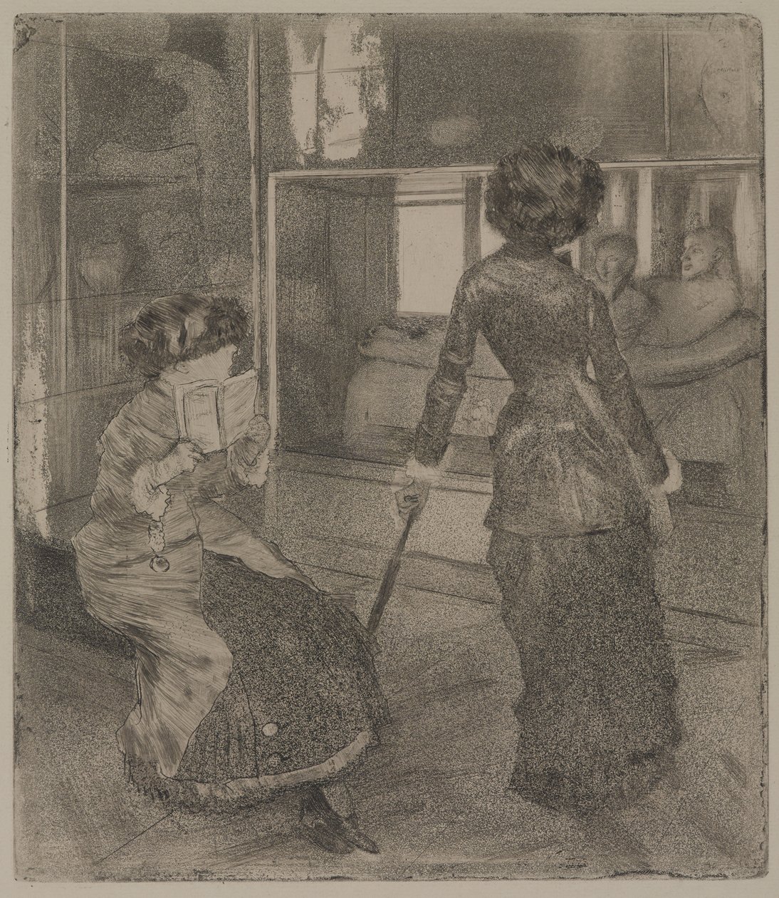 Mary Cassatt al Louvre: La Galleria Etrusca da Edgar Degas