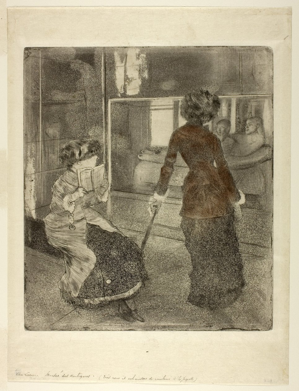 Mary Cassatt al Louvre: La Galleria Etrusca, 1879-80 da Edgar Degas