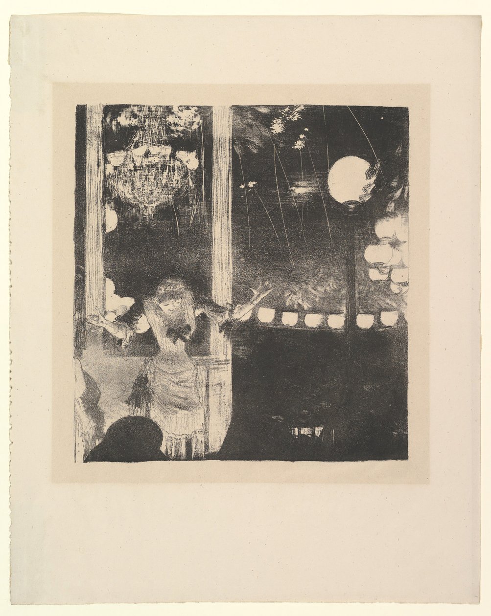 Mlle Bécat al Café des Ambassadeurs, Parigi, 1877-78 da Edgar Degas