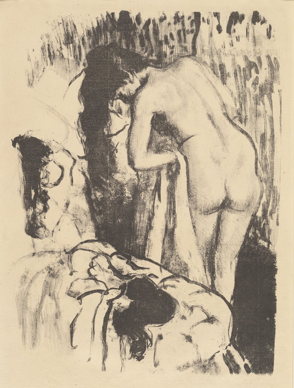 Donna Nuda in Piedi, che si Asciuga da Edgar Degas
