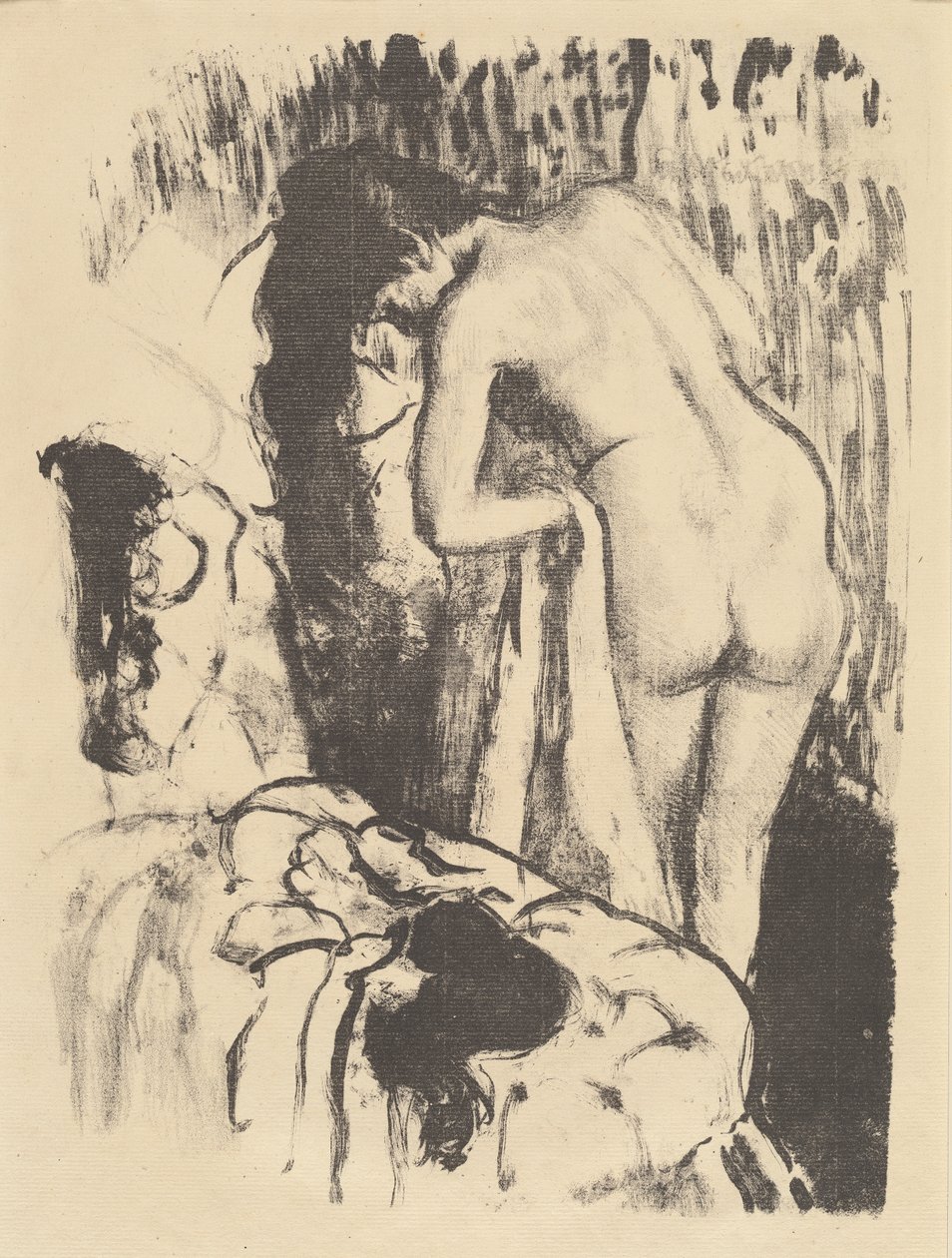 Donna nuda in piedi, si asciuga da Edgar Degas